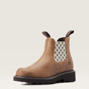 Ariat Fatbaby Chelsea Western Boot ANTIQUE MOCHA SUEDE size 6.5